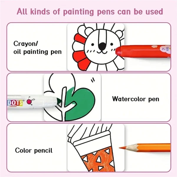 Drawing & Colouring Paper Roll for Kids – Includes Free Paints & Brush Set