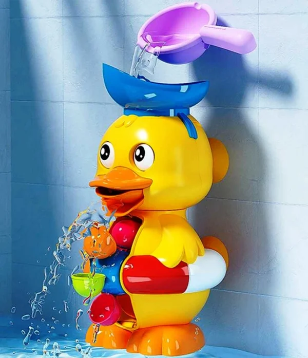 Duck Bathtub Toy with Rotating Waterwheel – Fun Bath Time Toy for Toddlers & Babies