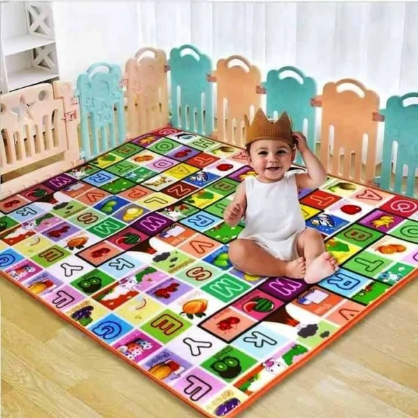 Double-Sided Baby Play Mat – Educational & Crawling Mat for Toddlers and Infants