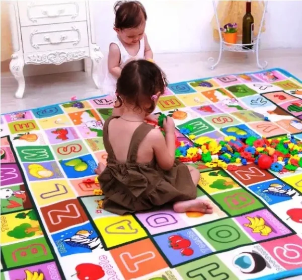 Double-Sided Baby Play Mat – Educational & Crawling Mat for Toddlers and Infants