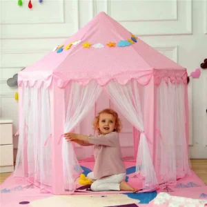 Children’s Hexagon Fairy Princess Castle Play Tent – Indoor & Outdoor Fun