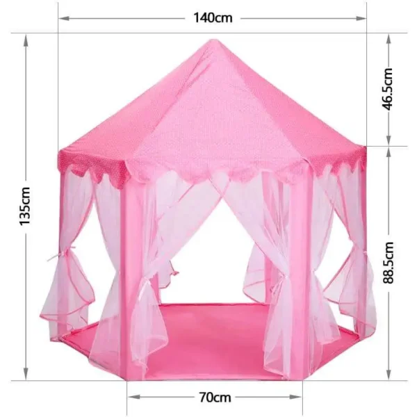 Children’s Hexagon Fairy Princess Castle Play Tent – Indoor & Outdoor Fun