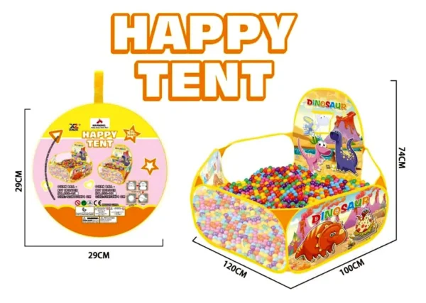 Kids Ball Pit Tent with Free Balls – Colorful Pop-Up Playhouse for Toddlers & Babies
