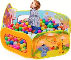 Kids Ball Pit Tent with Free Balls – Colorful Pop-Up Playhouse for Toddlers & Babies