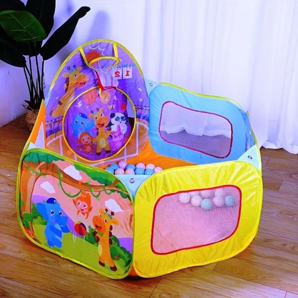 Kids Ball Pit Tent with Free Balls – Colorful Pop-Up Playhouse for Toddlers & Babies