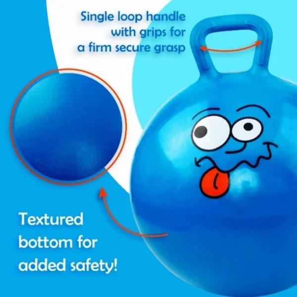 Kids Hop Ball – Bouncy Jumping Ball with Handle for Active Play & Exercise