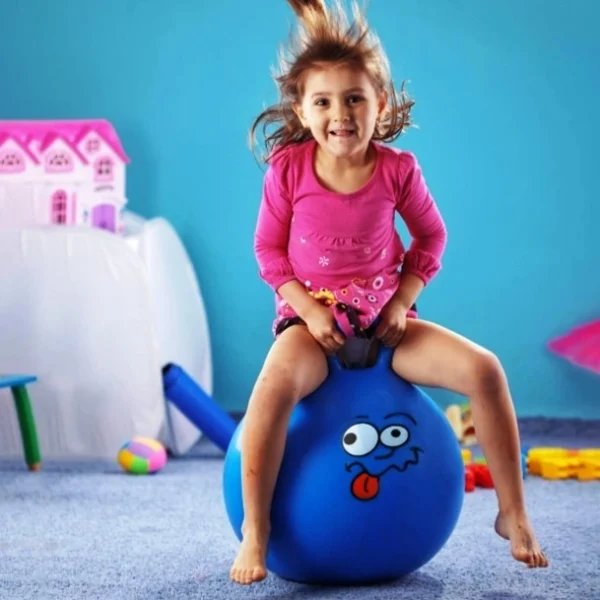 Kids Hop Ball – Bouncy Jumping Ball with Handle for Active Play & Exercise