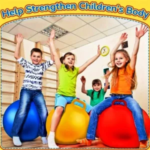 Kids Hop Ball – Bouncy Jumping Ball with Handle for Active Play & Exercise