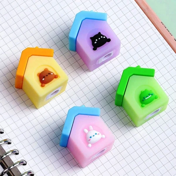 Cute Pet House Pencil Sharpener – Fun Design, Perfect School Supplies for Kids