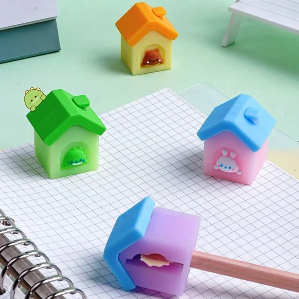 Cute Pet House Pencil Sharpener – Fun Design, Perfect School Supplies for Kids