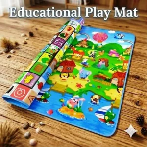 Educational Baby Play Mat – Soft Double-Sided Design