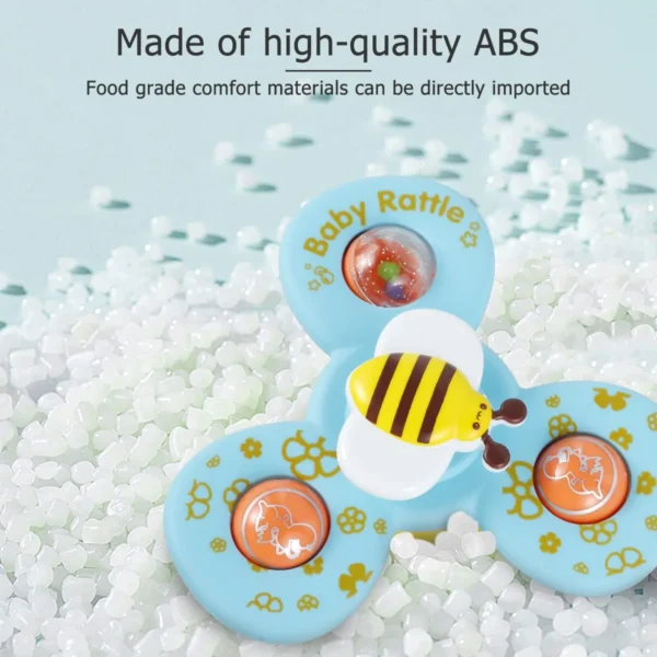 Baby Rotating Rattle Set with Suction Cups (3-Piece) – Fun Sensory Toys for Infants