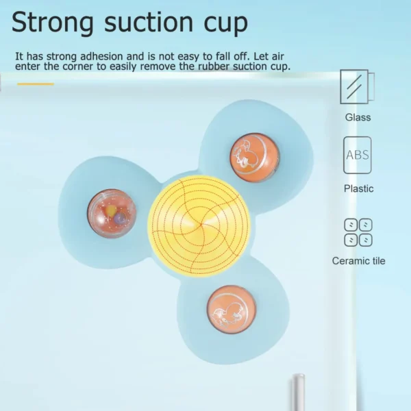 Baby Rotating Rattle Set with Suction Cups (3-Piece) – Fun Sensory Toys for Infants