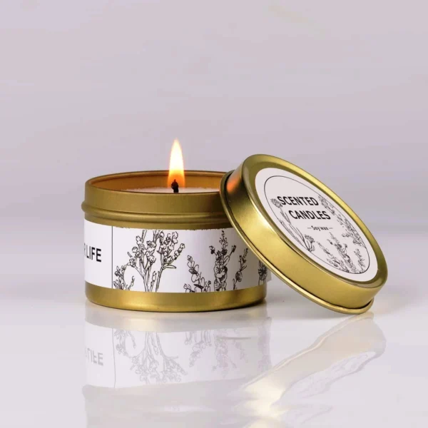 1 PC Scented Tin Candle – Smoke-Free, Long-Lasting & Travel-Friendly