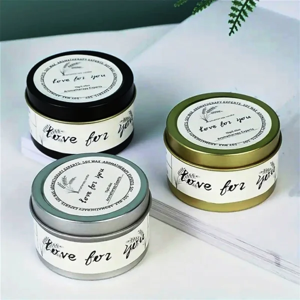 1 PC Scented Tin Candle – Smoke-Free, Long-Lasting & Travel-Friendly
