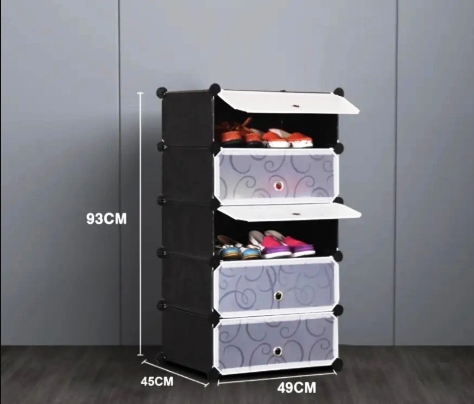 Large Shoe Rack with Doors | Multipurpose Storage Organizer for Home & Entryway