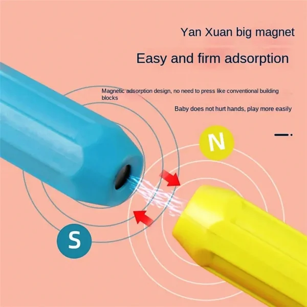 3D Magnetic Building Blocks for Kids – Strong Magnet Construction Set