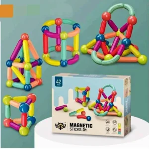 3D Magnetic Building Blocks for Kids – Strong Magnet Construction Set