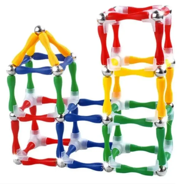 Master Magnet Construction Toy – Creative Magnetic Sticks & Balls Building Set
