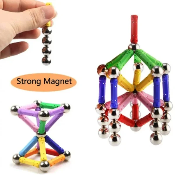 Master Magnet Construction Toy – Creative Magnetic Sticks & Balls Building Set
