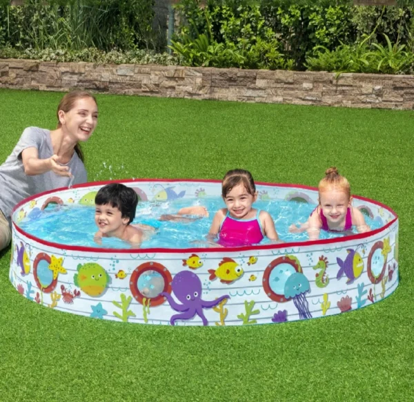 5ft Fill N Fun Sparkling Sea Kids Pool – Inflatable & Air-Free Design
