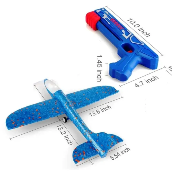 "Airplane Launcher Gun Toy for Kids – Soaring Jet Shooter with Foam Planes"