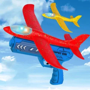 "Airplane Launcher Gun Toy for Kids – Soaring Jet Shooter with Foam Planes"