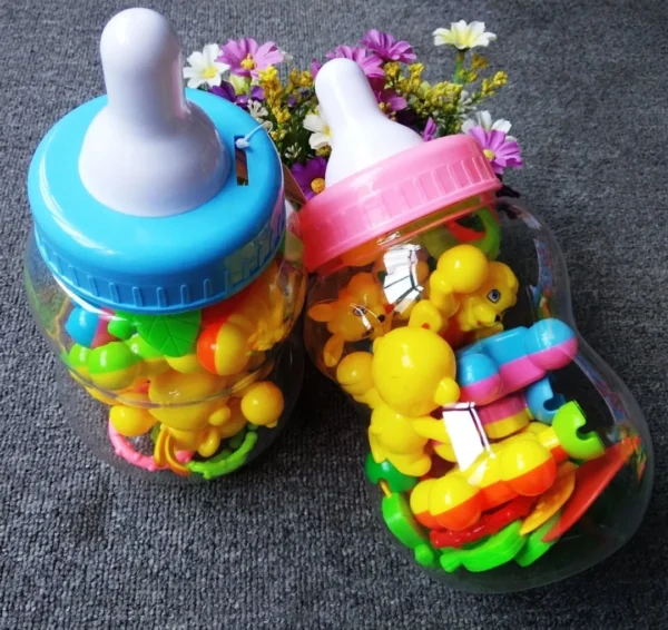 "2-in-1 Baby Feeder & Rattle Set – Teething Relief and Sensory Fun in One Compact Design"