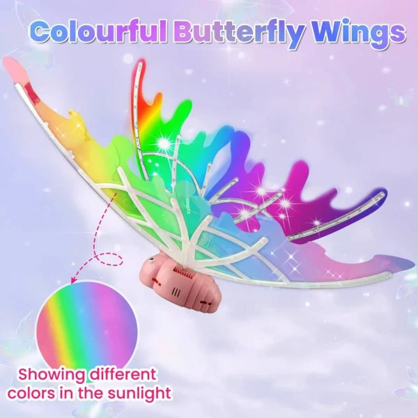 LED Fairy Wings with Music – Glowing Electric Wings for Dress-Up & Parties