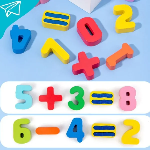 7-in-1 Wooden Logarithmic Learning Board – Educational Toy for Early Math Learning
