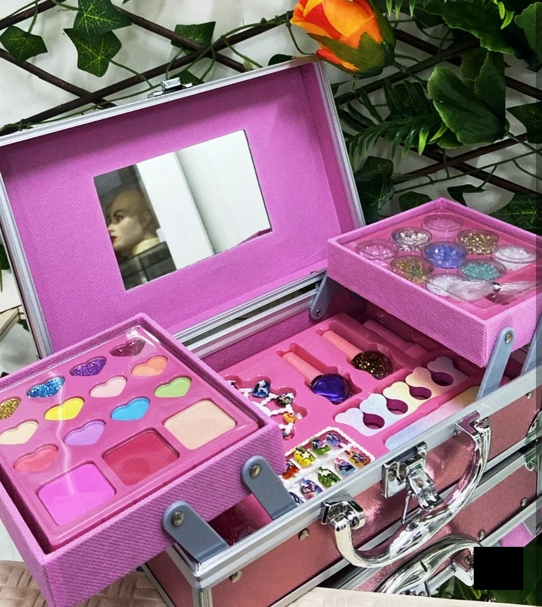 Unicorn Makeup Beauty Box for Kids – Safe, Washable Pretend Play Set with Magical Accessories