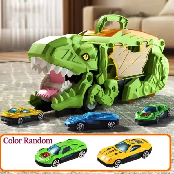 Exciting Monster Dinosaur Truck that eats cars – endless fun on the car track for kids!