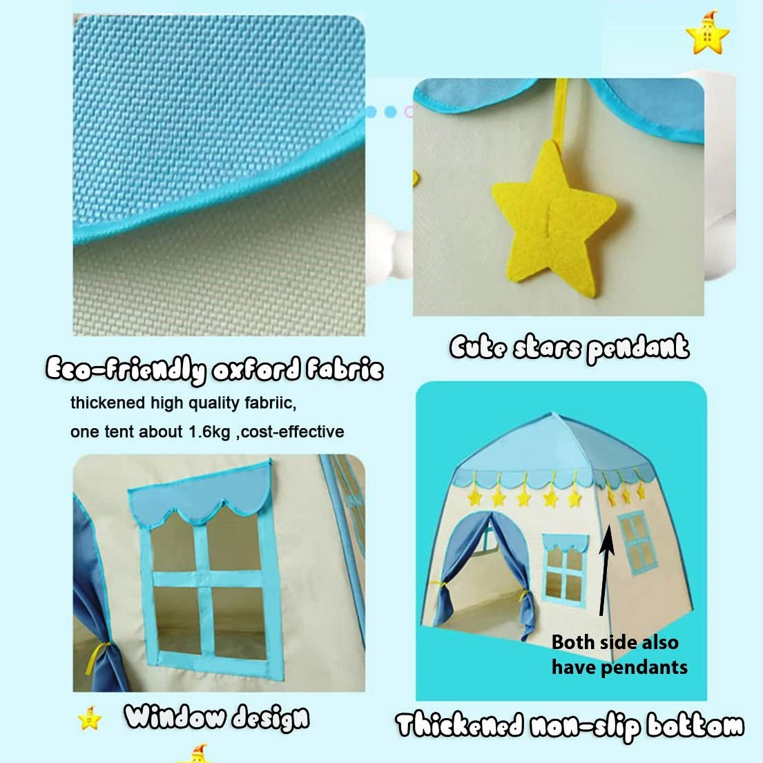 Magical Castle Play Tent for Kids – Indoor & Outdoor Fun with FREE Fairy Lights