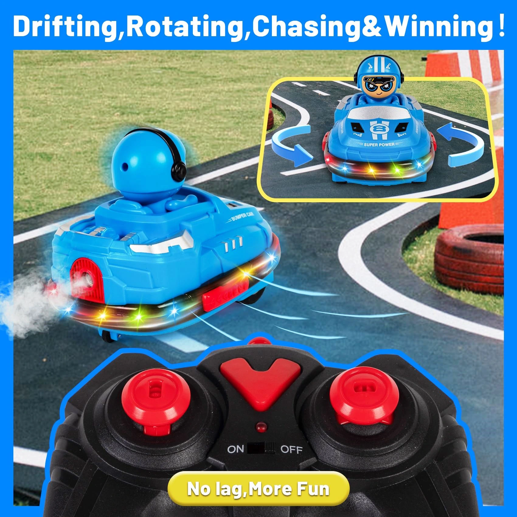 Remote Control Ejection Bumper Car Toy for Kids – Fun Crash & Pop-Up Action