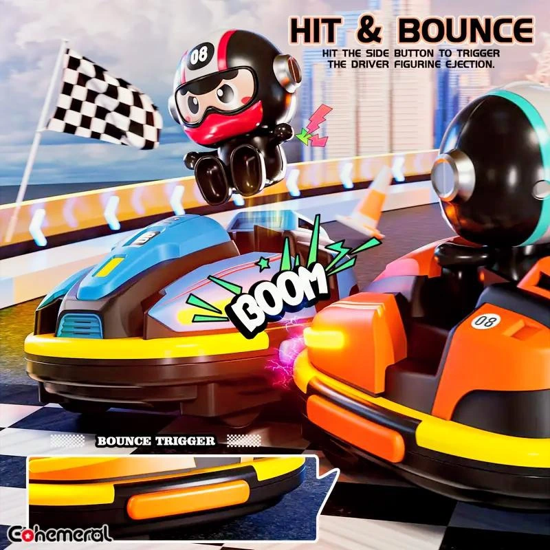 Remote Control Ejection Bumper Car Toy for Kids – Fun Crash & Pop-Up Action