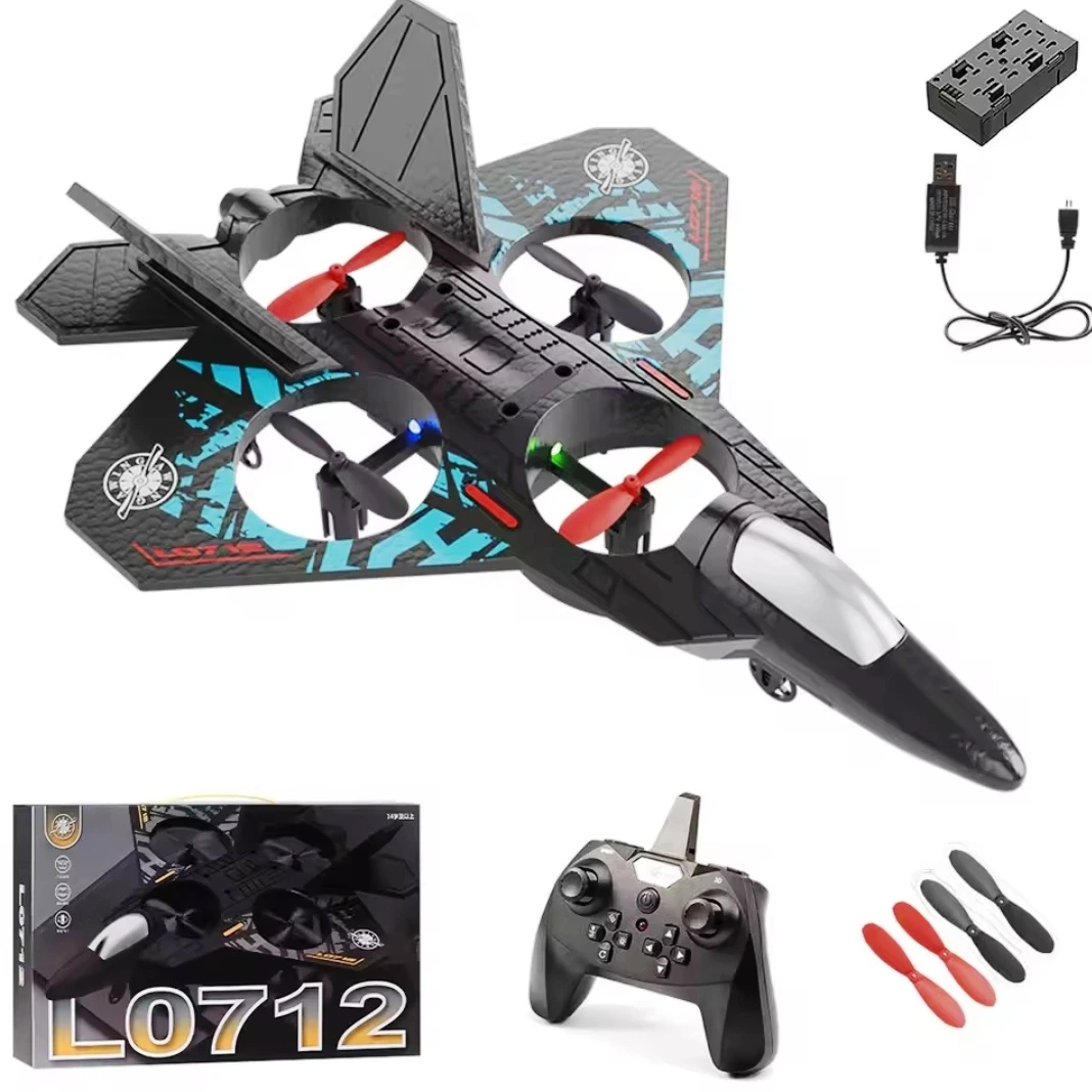 L0712 Remote Control Airplane – 2.4G RC Plane with Easy Controls for Kids & Adults