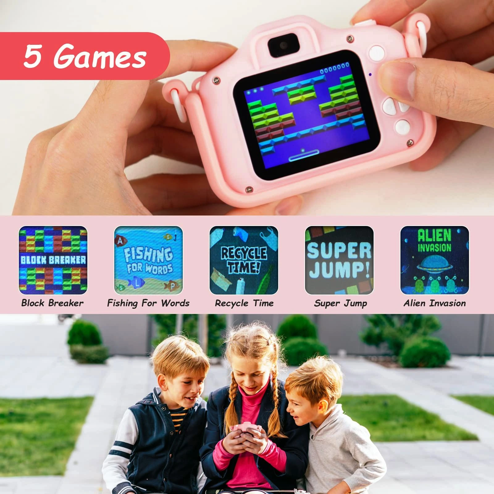 Kids Dual Camera – HD Digital Camera for Children with Front & Rear Lens