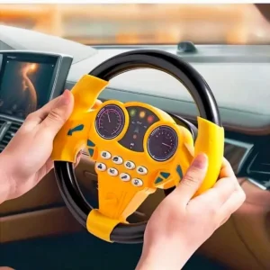 Musical Kids Car Steering Wheel Toy – Musical Learning Toy with Realistic Driving Features