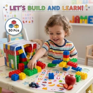 Jumbo Building Blocks for Kids – Colorful Toddler Toy