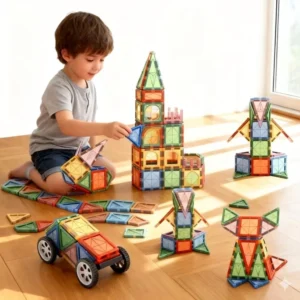 Magnetic Tiles Toys for Kids – Preschool STEM Set