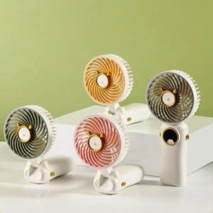 Foldable LED Display Fan – Portable High-Speed Cooling