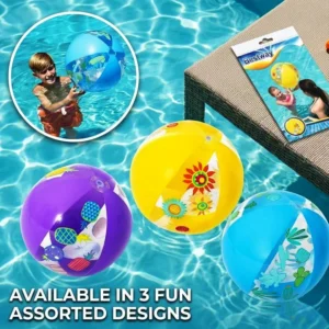 Kids Beach Ball 20 Inch – Colorful Inflatable Pool Fun