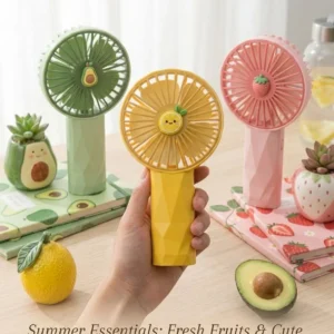 Fresh & Cute Mini Rechargeable Fan – Quiet & Powerful